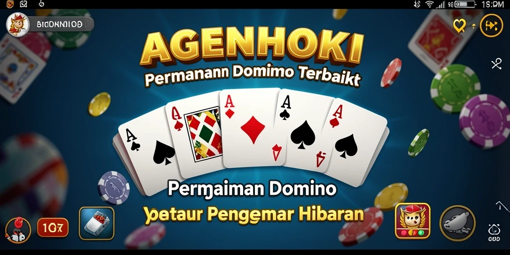 Screenshot gameplay AGENHOKI menampilkan aksi seru permainan Domino.
