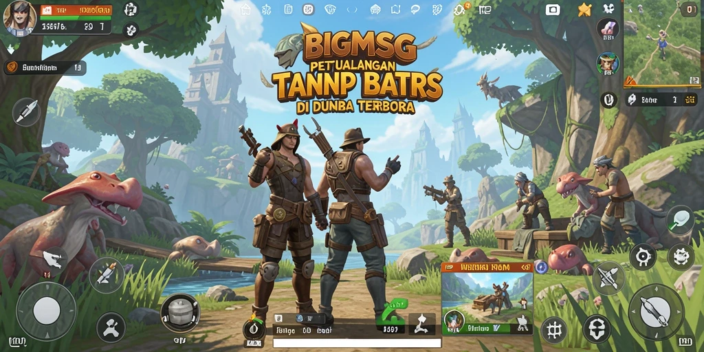 Screenshot gameplay BIGMSG menampilkan eksplorasi dunia terbuka yang mendebarkan.