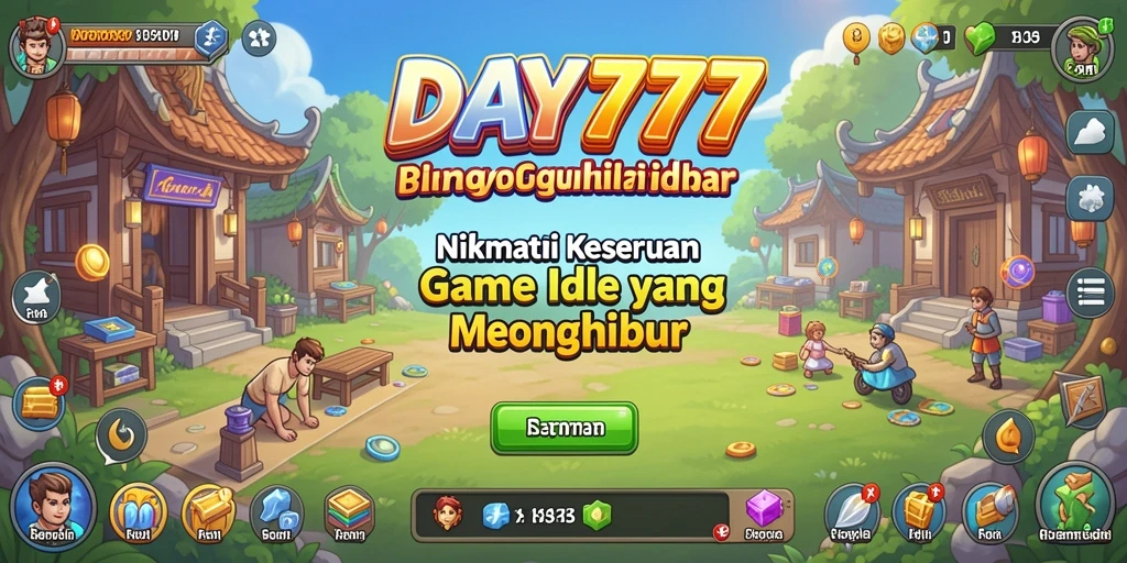 Menampilkan gameplay Idle yang seru dan interaktif dari DAY777.
