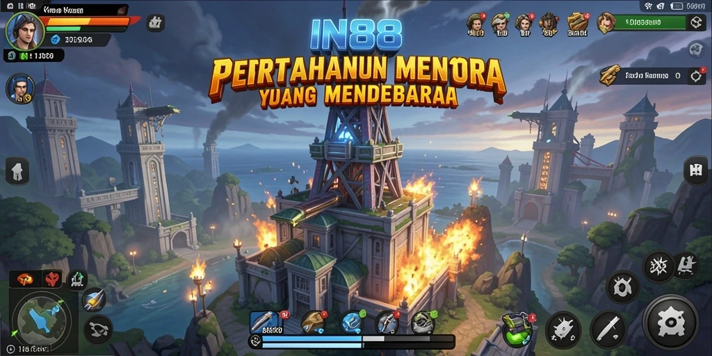 Gameplay seru di IN88 dengan strategi Tower Defense.