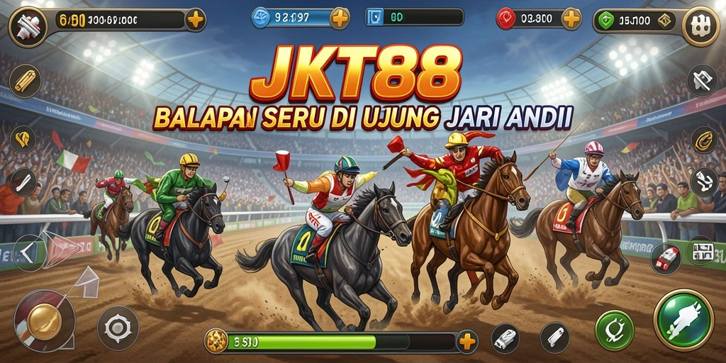 Screenshot dari gameplay JKT88 yang menampilkan balapan seru dan menarik.