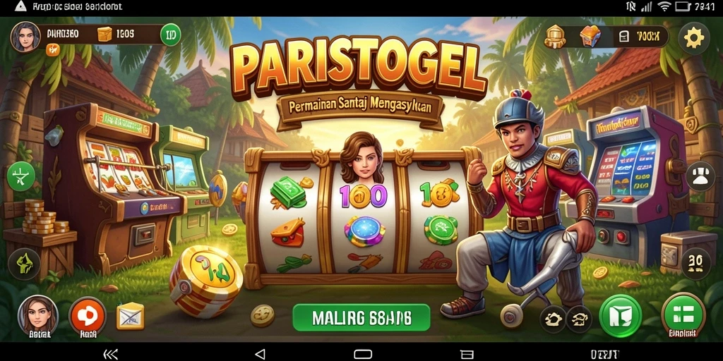 Screenshot gameplay PARISTOGEL yang mengasyikkan dan penuh warna.