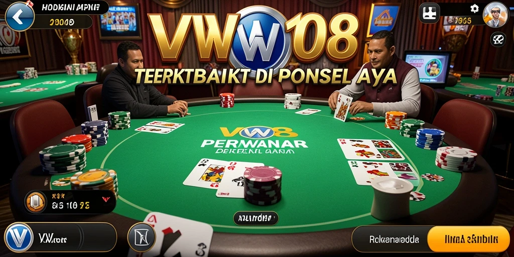 Screenshot gameplay VW108 yang mendebarkan dalam aksi Poker.